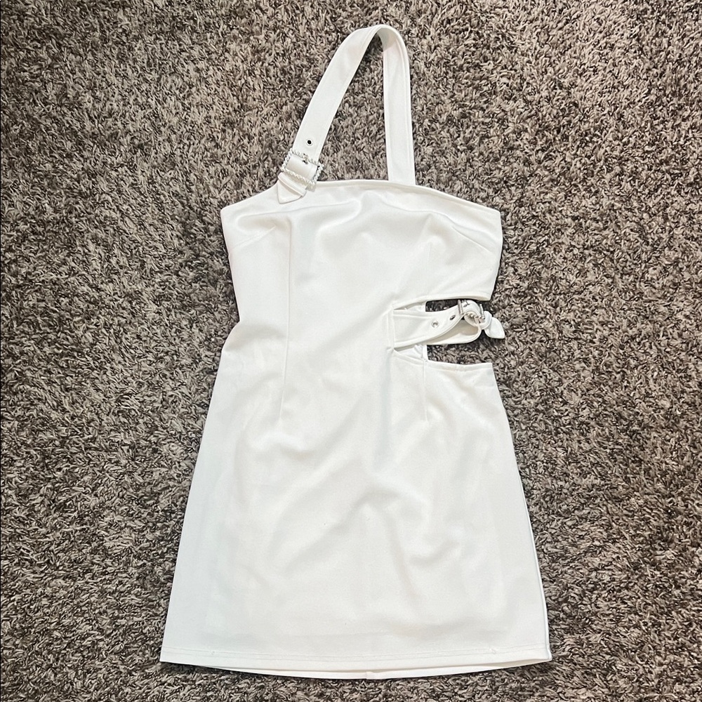 Superdown One Shoulder White Dress